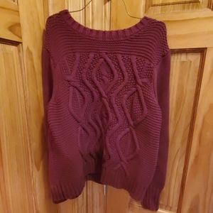 Maroon chunky sweater (petite xl)